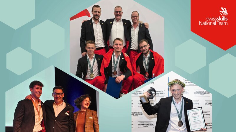 Drei weitere Medaillen zum Abschluss der europäischen Berufsmeisterschaften